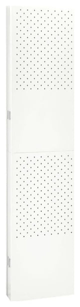 vidaXL Room Divider 6 Panel Freestanding Folding Privacy Screen White Steel