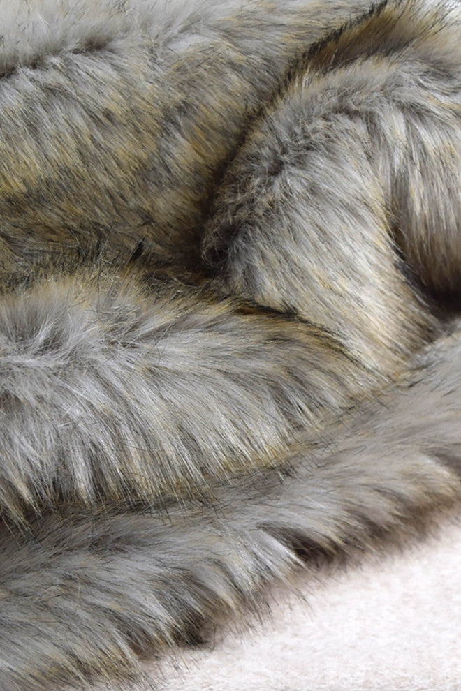 LUZIO Sable Vegan Faux Fur Rug/Throw 63x98.4