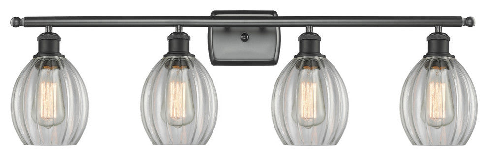 4-Light Eaton 36" Bath Fixture, Matte Black