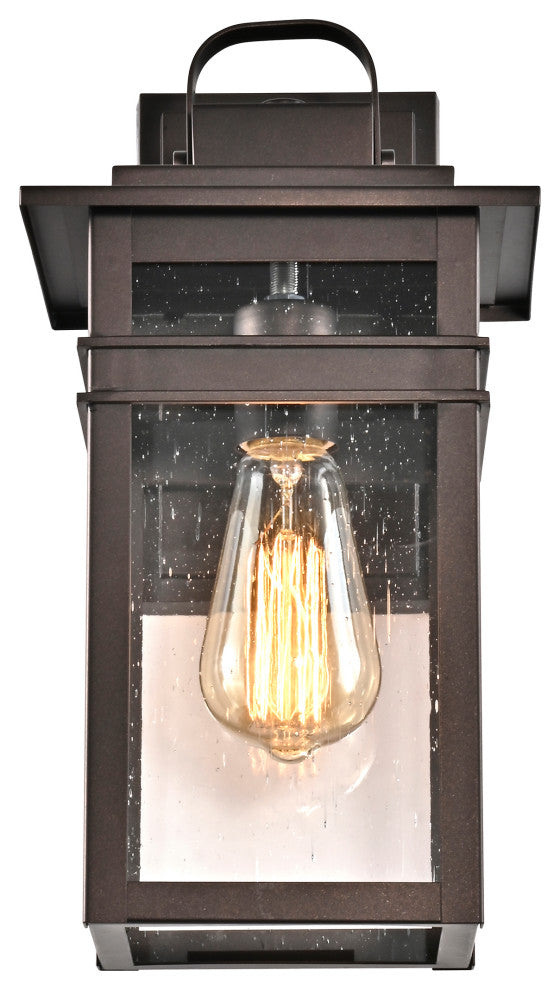 CHLOE Lighting Brian Transitional 1-Light Rubbed Bronze Outdoor Wall Sconce