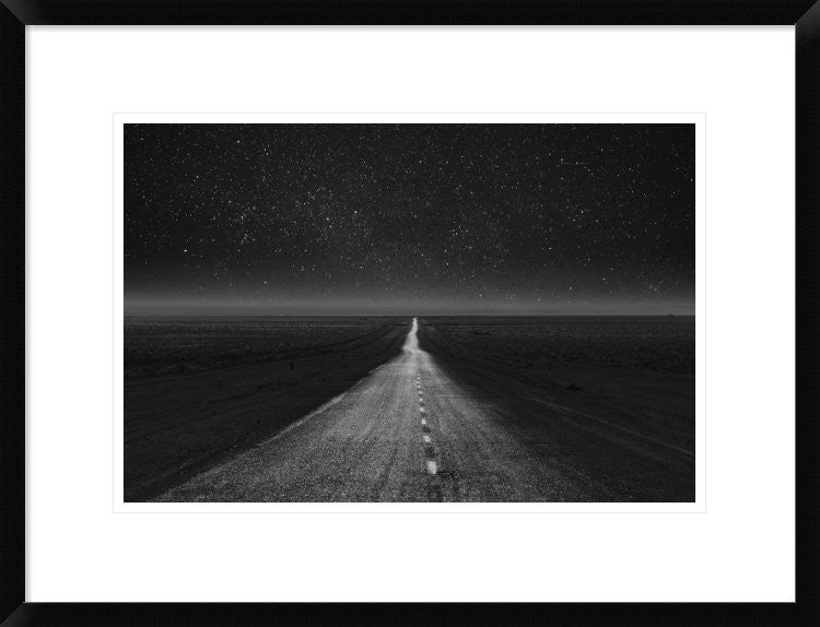 "The Dark Eternal Night" Framed Digital Print by Asef Azimaie, 26"x20"