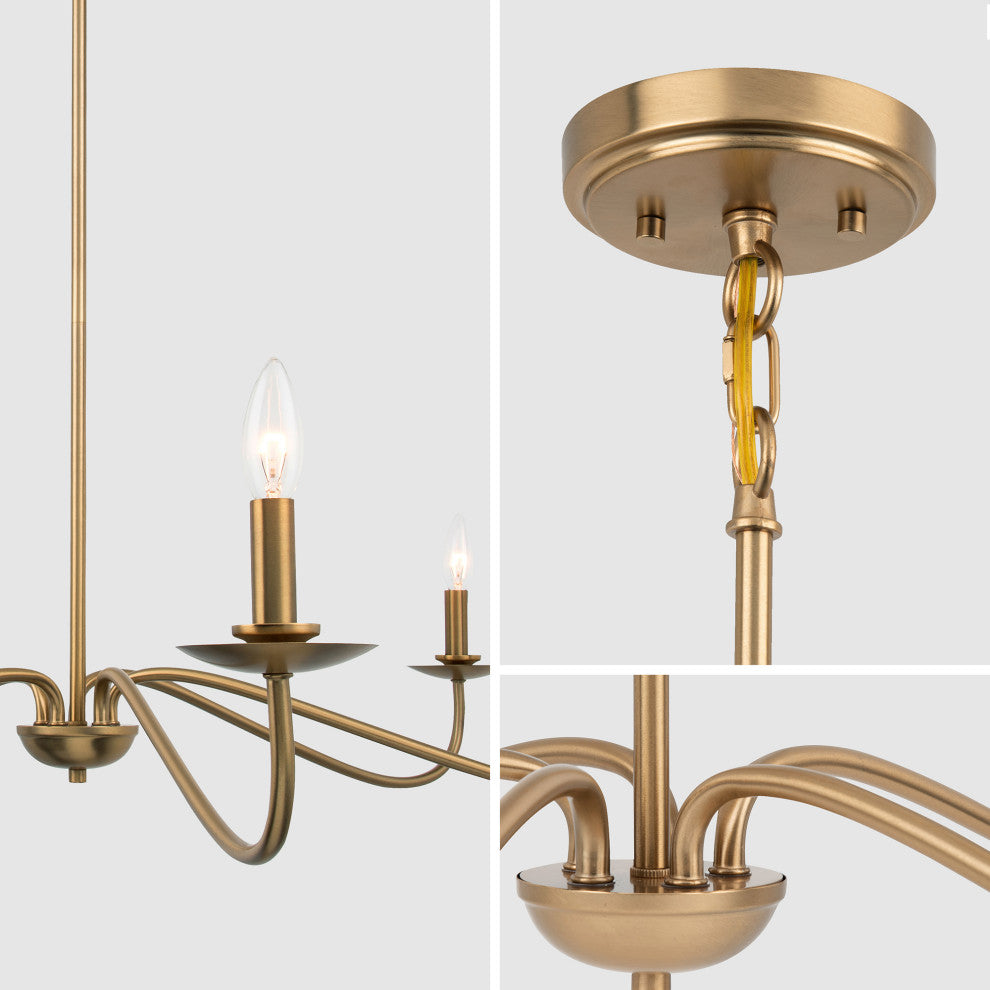 5-Light Elegant Traditional Chandelier