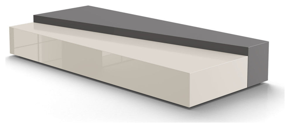 Loftus Coffee Tables in Glossy Dark Gull Gray and Glossy Chateau Gray