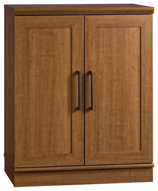 Front-facing view of cabinet on white background with closed doors.