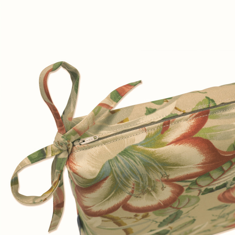 Botanical Glow Tiger Stripe Bench Cushion