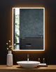 Immersion LED Frameless Mirror, 30"