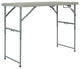 4' Long- Height Adjustable Fold in Half Resin Multi Purpose Table in Light Gray