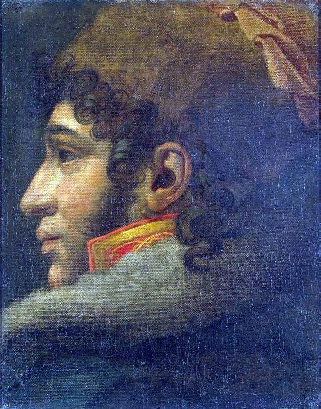 Anne-Louis Girodet De Roucy-Triosson Portrait of Joachim Murat Wrapped Canvas