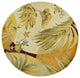 KAS Sparta 3113 Coral/Ivory Breezes Area Rug, 5'6" Round