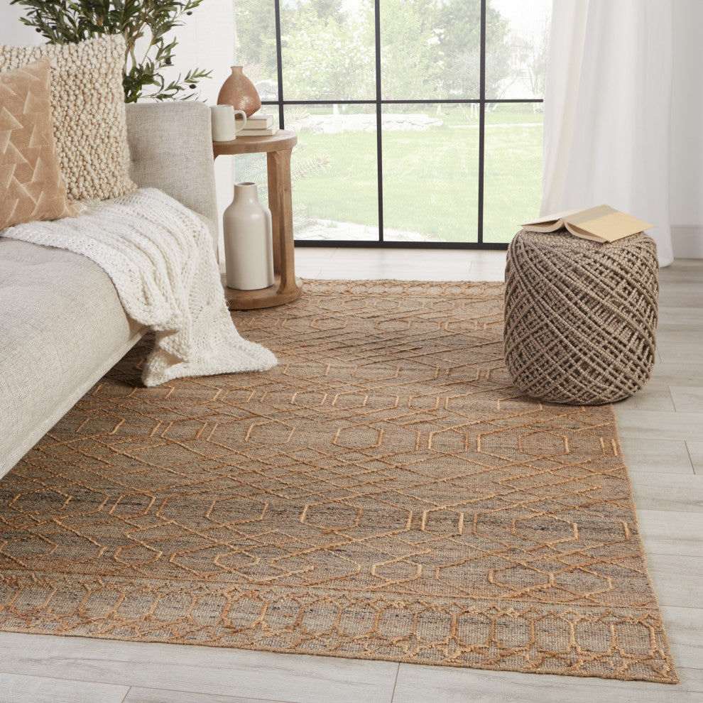 Jaipur Living Celia Natural Geometric Area Rug, Beige/Gray, 5'x8'