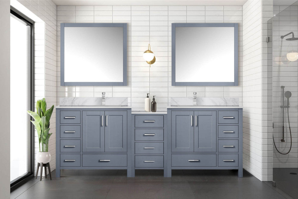 Lexora Coraline Double Bath Vanity Dark Gray 92 Vanity With Countertop