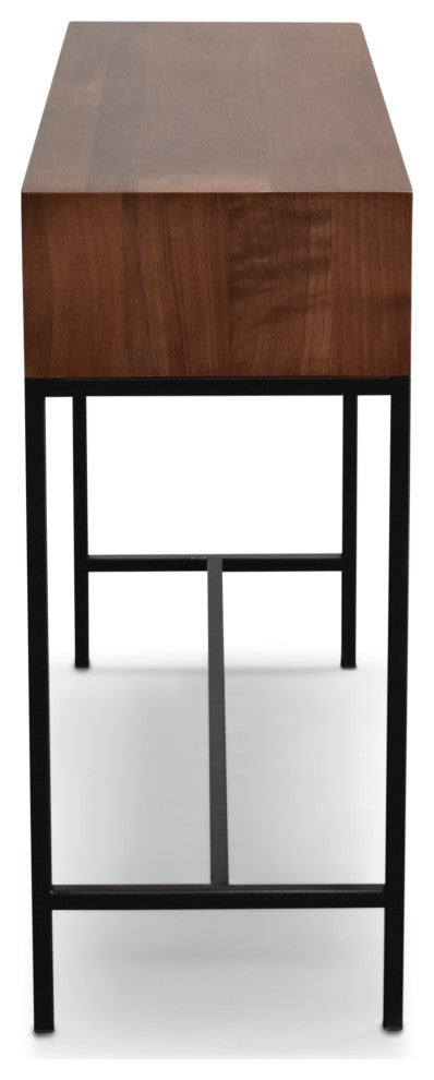 Kobe Small Console Table, Classic Walnut