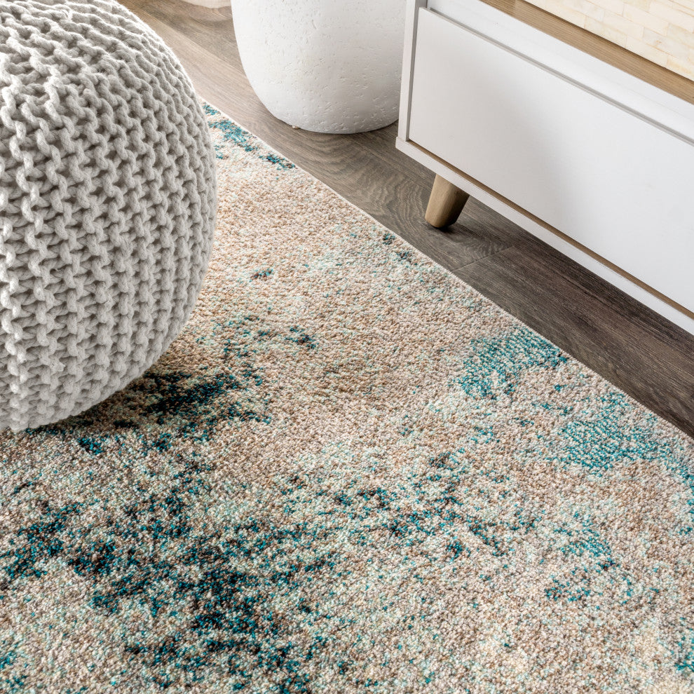 Contemporary POP Modern Abstract Vintage Area Rug, 3 X 5