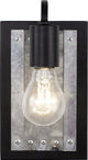 Varaluz-336W01BL-One Light Wall Sconce Black/Galvanized