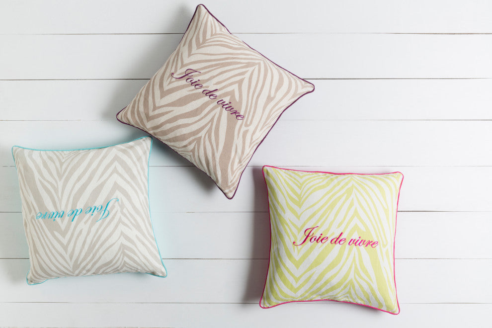 Surya Joie de Vivre JDV-001 18" x 18" Pillow Kit