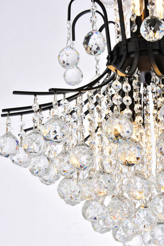 Elegant Lighting V8002D22/RC Toureg 11 Light 22"W Crystal - Black