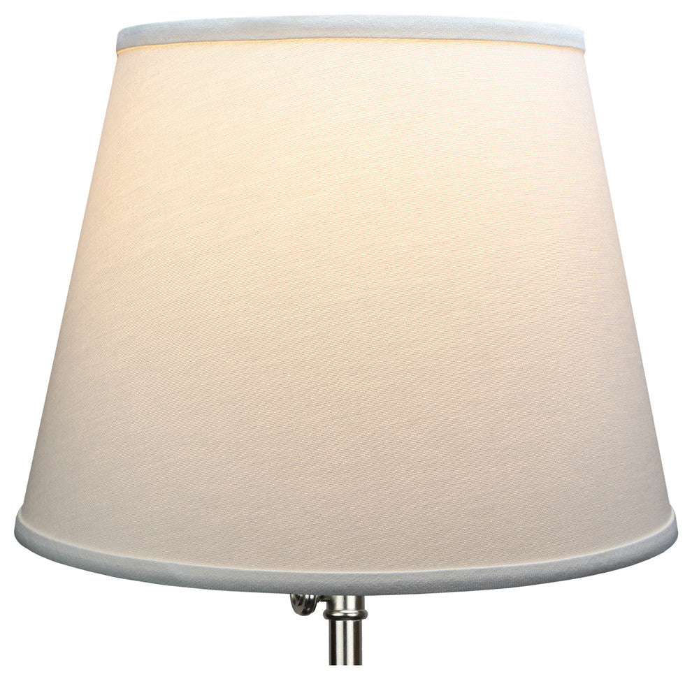 Fenchel Shades, 9"x13"x10" Spider Attachment Empire Lamp Shade, Linen