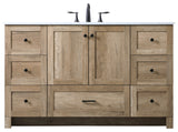 Home Living 54" Single Bathroom Vanity, Natural Oak