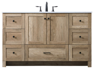 Home Living 54" Single Bathroom Vanity, Natural Oak