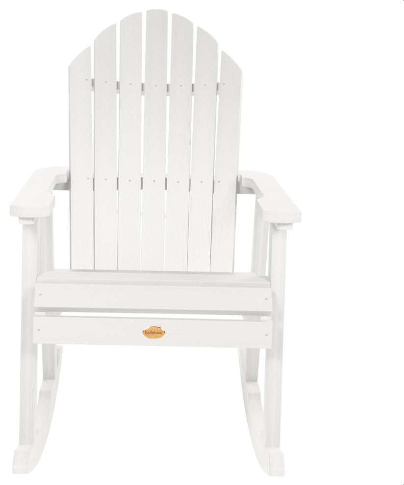 Hamilton Rocking Chair, Weathered Acorn, White