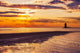 Cape Henlopen at Sunset Coastal Landscape Framed Photo Paper Wall Art Prints, Red Oak, 24" X 36"