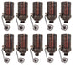 Royal Designs, Inc. Vintage Pull Chain Lamp Socket, Oil Rubbed Bronze, Set of 10
