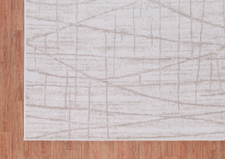 Low-Pile Pierce Ivory/Beige Rug, Ivory, 6'5"x9'5"