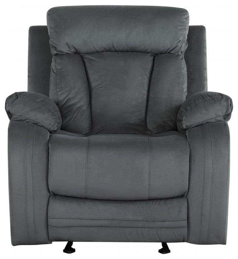 120" Modern Gray Fabric Sofa Set