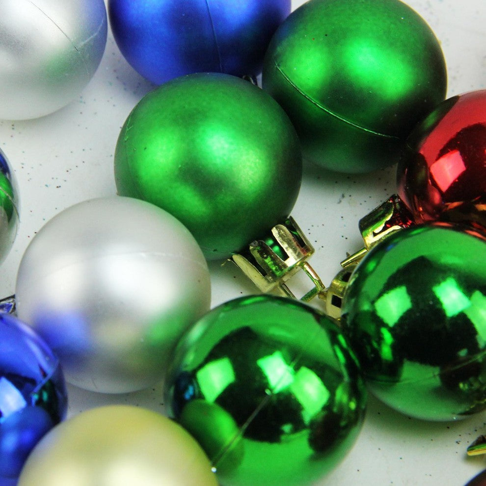 Shatterproof Christmas Ball Ornaments 1.25" 30mm