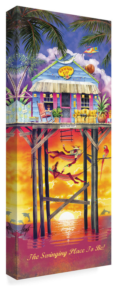 James Mazzotta ''Shackin Up'' Canvas Art, 47"x20"