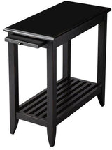 Chic Transitional Black Side Table