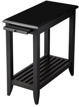 Chic Transitional Black Side Table