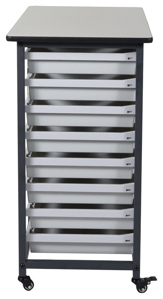 Luxor MBS-DR-16S Mobile Bin System, Double Row