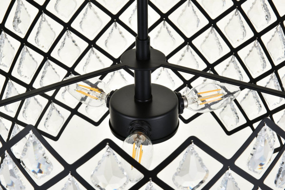 Lyla 16" Pendant, Black