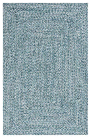 Safavieh Braided BRA201 Rug Machine-Washable, Teal/Green, 5'x8'
