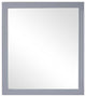 Framed Mirror, 32" Wx36" H, In Gray