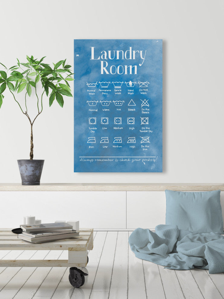 "Laundry Room III" Painting Print on Wrapped Canvas, 30x45