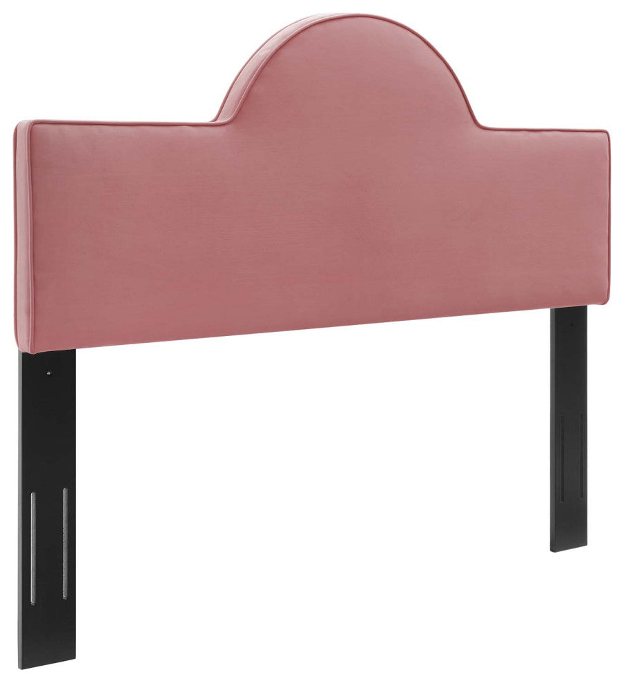 Dawn Full/Queen Performance Velvet Headboard Dusty Rose