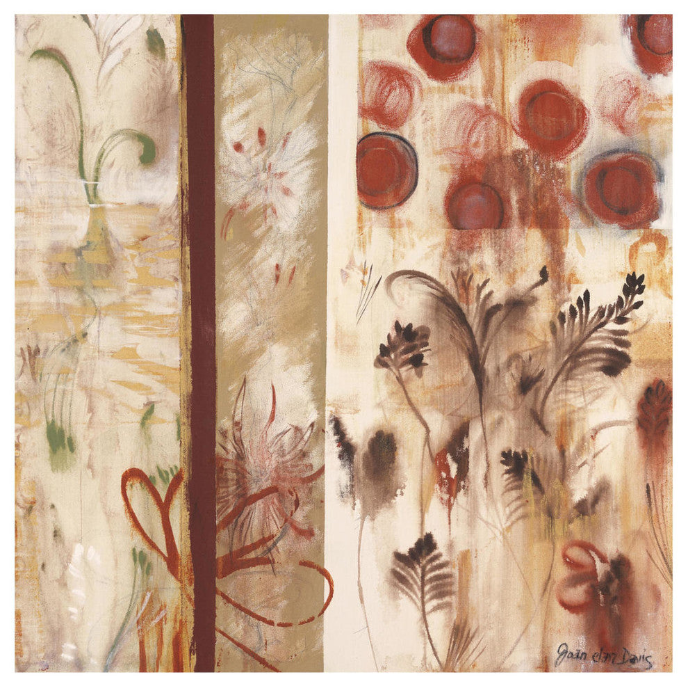 "Autumn Sketch #6" Digital Paper Print by Joan Elan Davis, 20"x20"