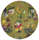 Flora Fauna Acid 16" Round Pebble Placemat, Set of 4