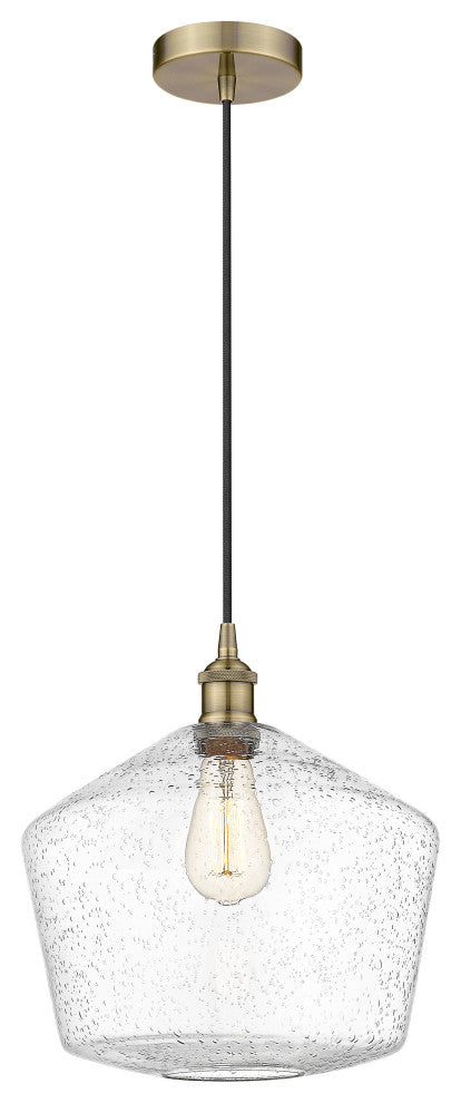 Innovations 616-1P-AB-G654-12-LED 1-Light Mini Pendant, Antique Brass