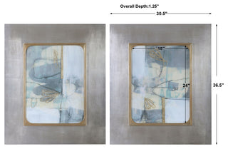 Uttermost Gilded Whimsy Abstract Prints, S/2
