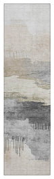 Machine Washable Indoor/Outdoor Chantille ACN1880 Ivory 2'3" x 7'6" Runner Rug