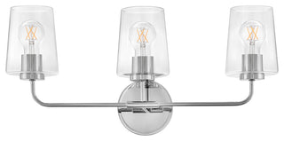 Lark Kline Medium Three Light Vanity, Chrome