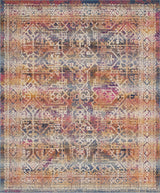 Noori Rug Low-Pile Jerald Blue/Pink Rug