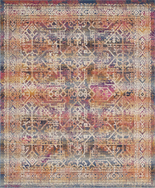 Noori Rug Low-Pile Jerald Blue/Pink Rug