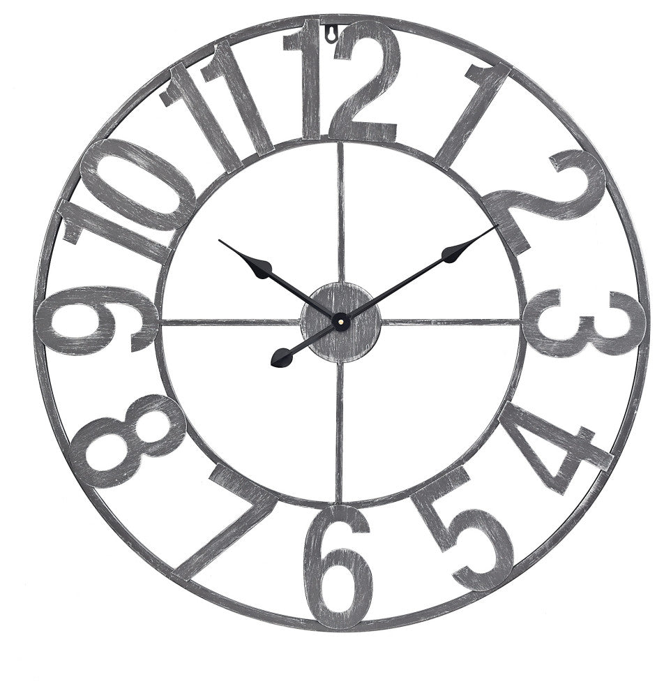 Utopia Alley Manhattan Industrial Wall Clock - Large Wall Clock, 32"