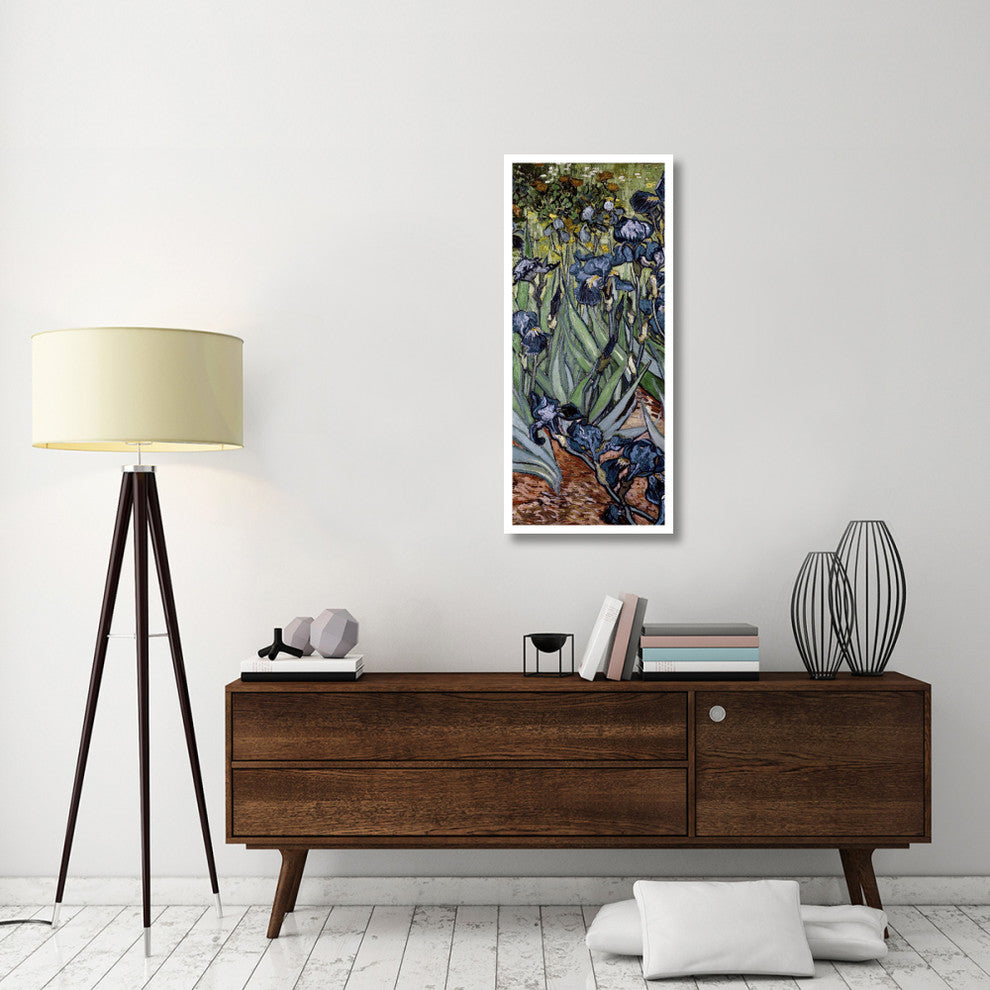 "Irises (center)" Digital Paper Print by Vincent van Gogh, 20"x46"
