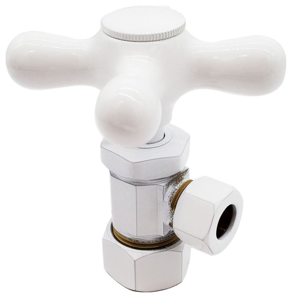 Supply Kit - 5/8" Od X 3/8" Od X 20" Corrugated In Oil Rubbed Bronze, Powder Coated White