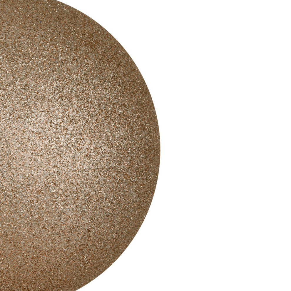 Vickerman N591043Dg 4" Oat Glitter Ball Ornament, 6 Per Bag